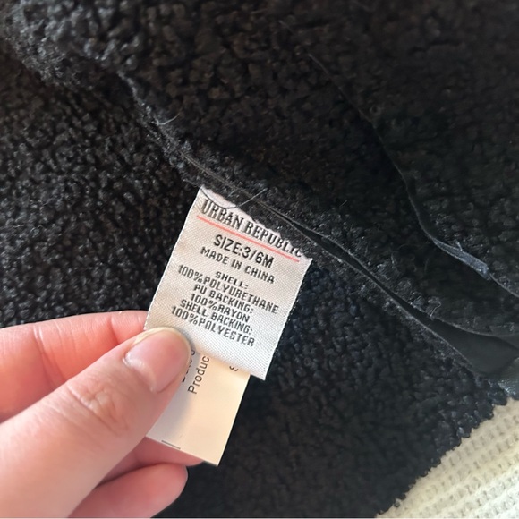 ❤️3 for $21❤️ Urban Republic girls collection 6M Pleather Jacket Bikercore - Picture 4 of 9